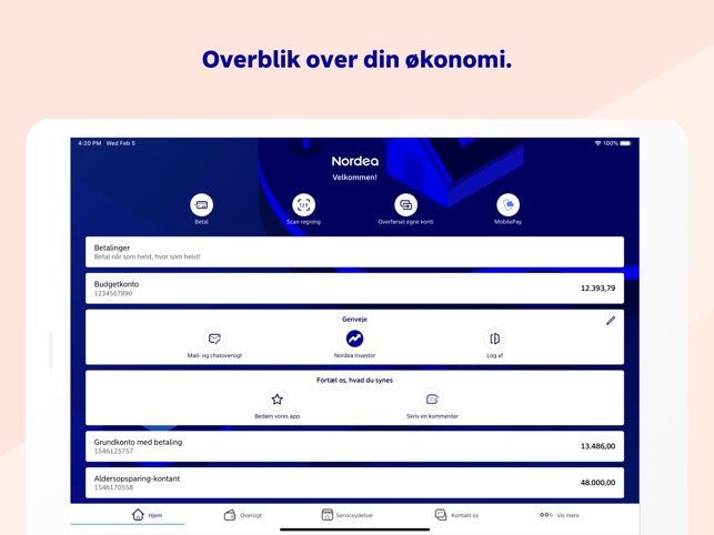 Nordea Mobile Danmark I App Store