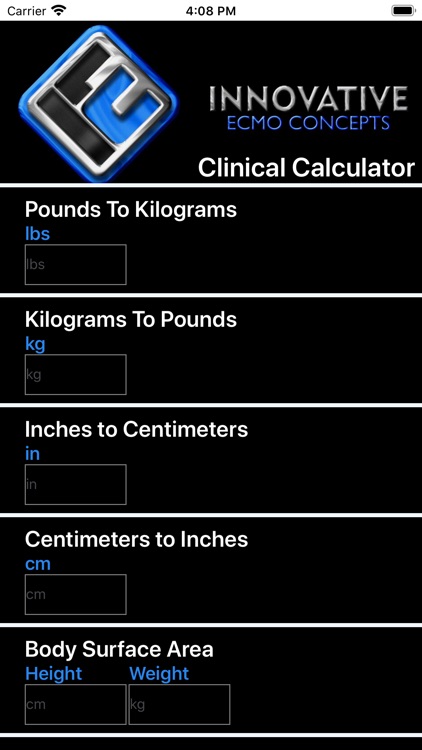 ECMO Clinical Calculator