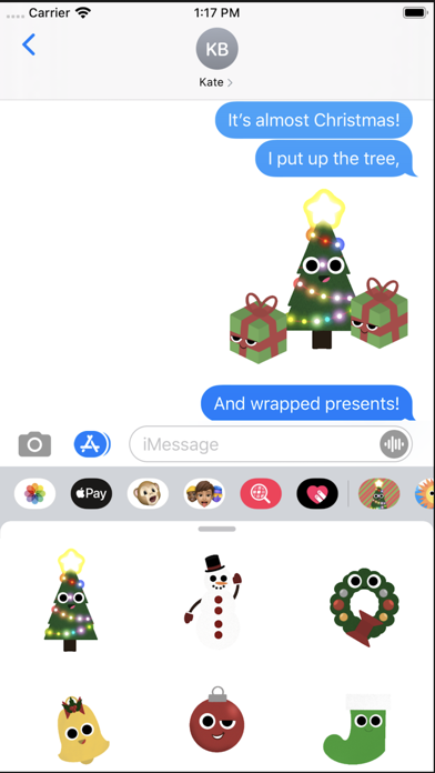 Winter Holiday Fun Stickers screenshot 2