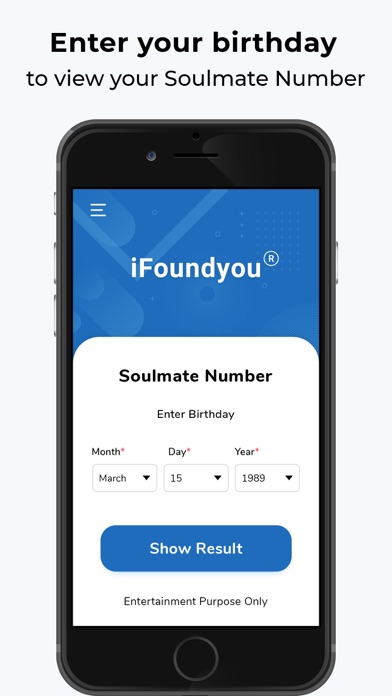 Ifoundyou®  Soulmate Number screenshot 2