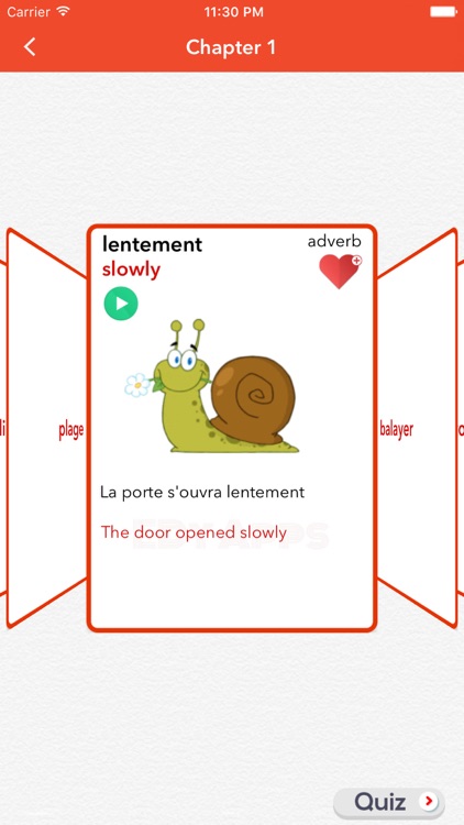 French Vocabulary Flashcards- screenshot-7