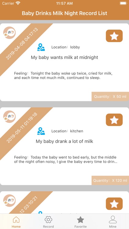 Baby Drinks Milk Night Record