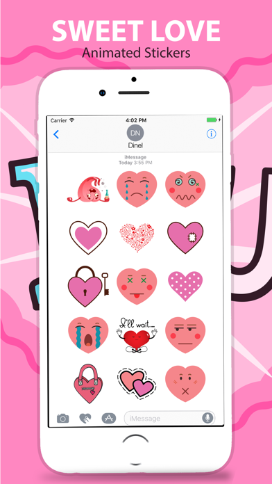 How to cancel & delete Animated Love & Romantic Heart Stickers from iphone & ipad 3