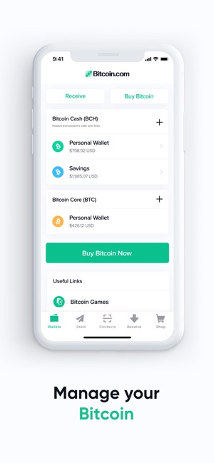 Bitcoin Wallet By Bitcoin Com Im App Store - 