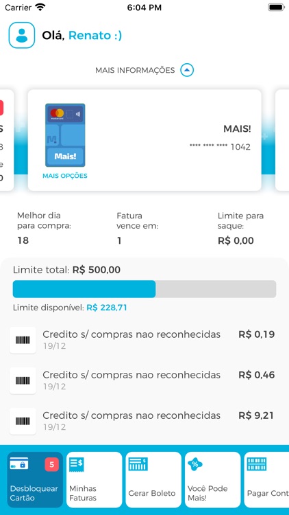 Cartão Mais!
