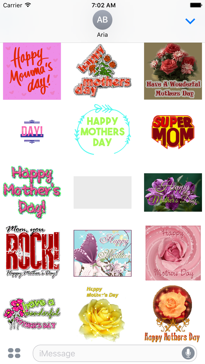Animated Happy Moms Day Icon