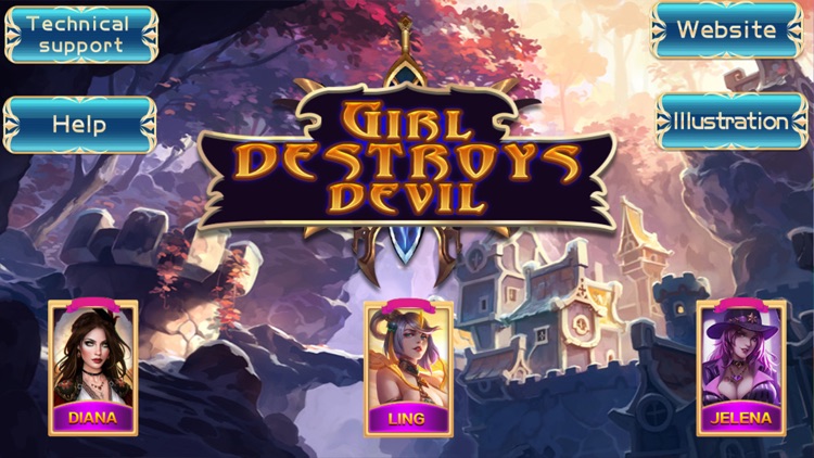 Girl destroys the devil