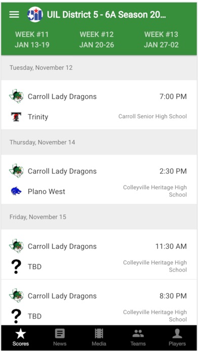 Carroll Lady Dragons screenshot 2