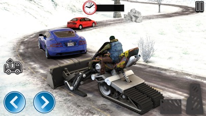 Snow Bike Sledge City Rider 3D screenshot 3