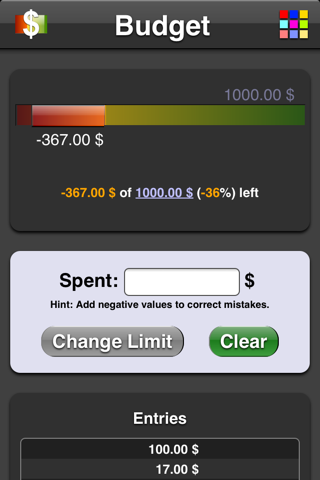 Budget App - náhled