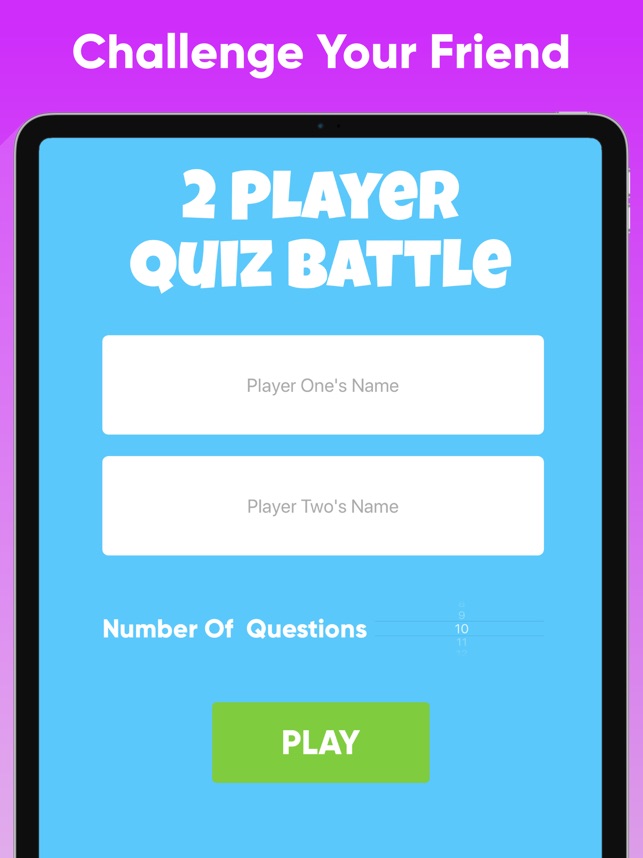 2 Player Quiz - Battle Game On The App Store