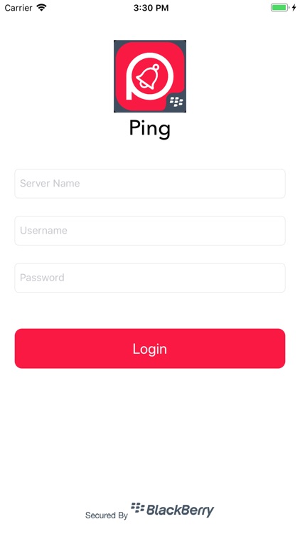 Ping Alerting for BlackBerry