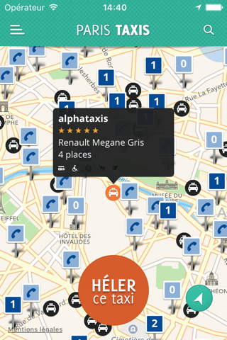 Paris Taxis screenshot 2