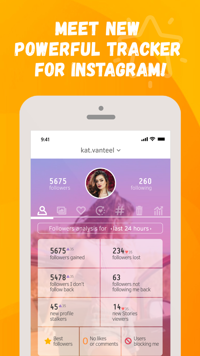 TrackMe tracker for Instagram