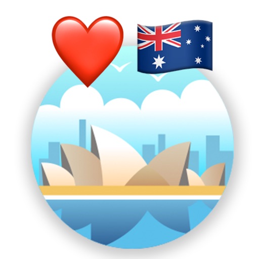 Love Australia Stickers