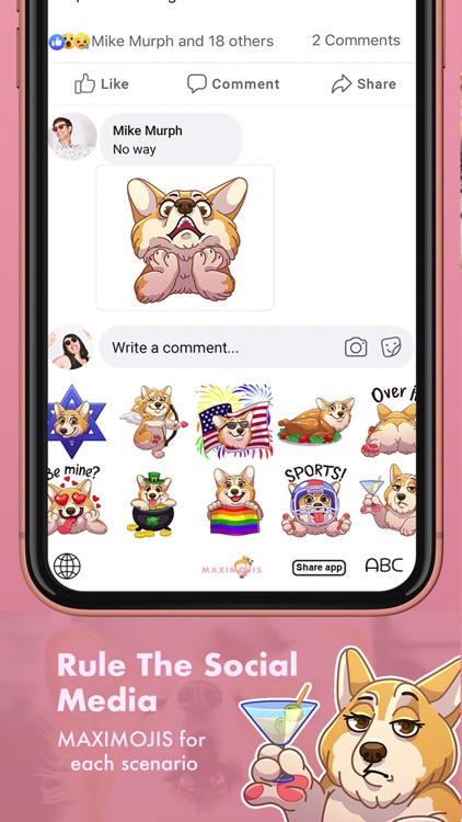 MaxiMojis - Corgi dog stickers screenshot-6