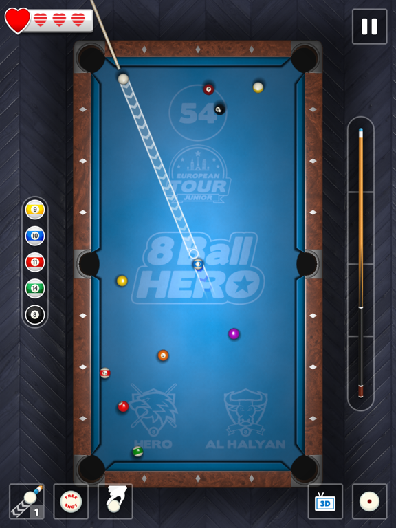 8 Ball Hero - Pool Puzzle Game screenshot 2