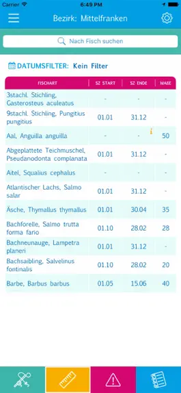 Game screenshot Fangbuch & Schonzeiten Bayern apk