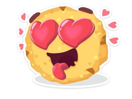 It is expressive sticker of Cookies