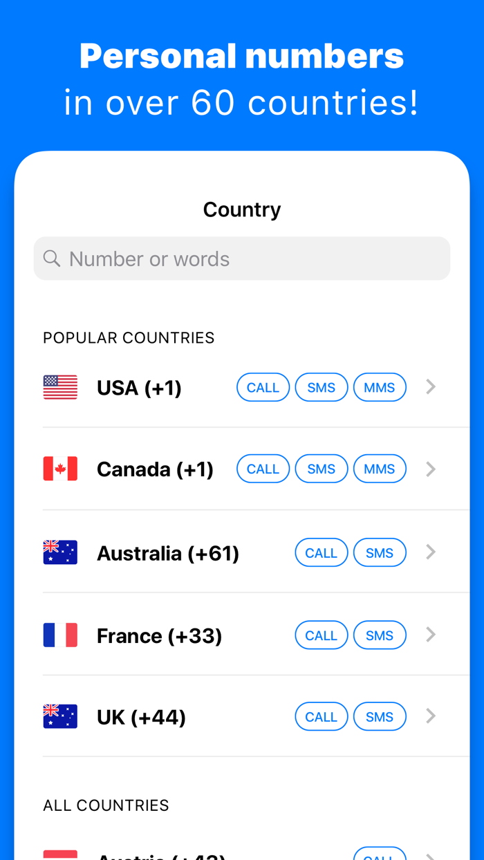 SwitchPhone — 2nd Phone Number