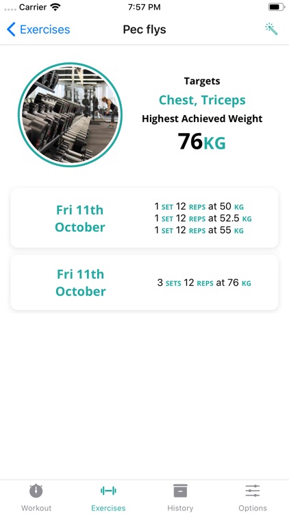 Gym Workout Progress Tracker