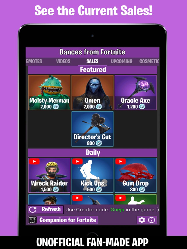 Dances From Fortnite On The App Store - fortnite dance bass boosted roblox id fortnite 6 000 v bucks