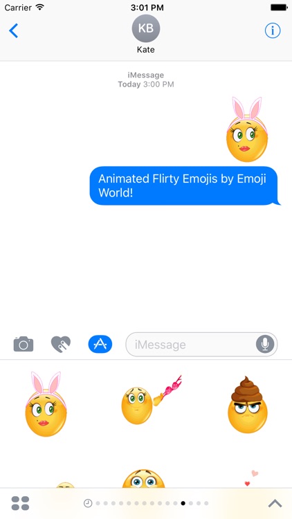 Animated Flirty Emoji Stickers