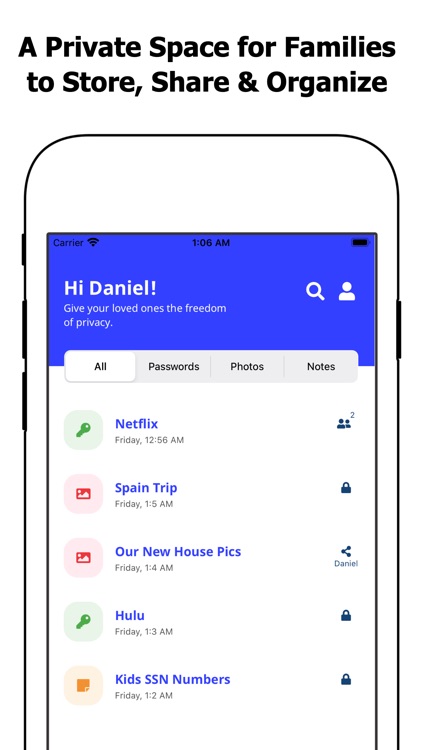 SecureAppy: Family Vault