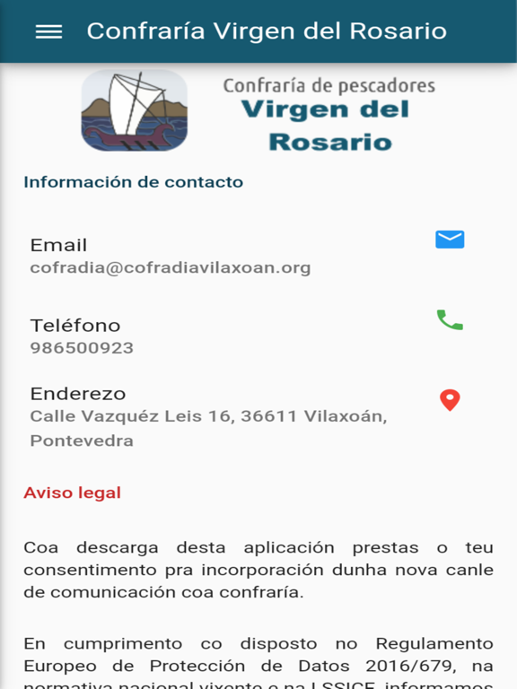 Confraría Virgen del Rosario screenshot 2