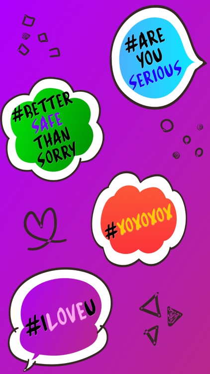 SayIT - funny hashtag stickers