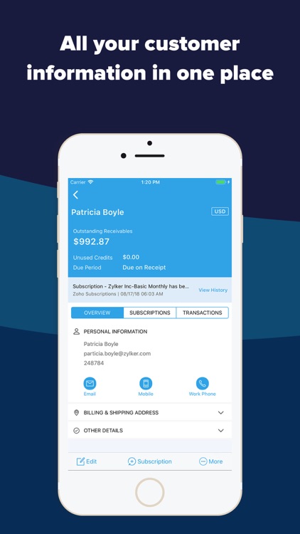 Subscription Management - Zoho screenshot-5