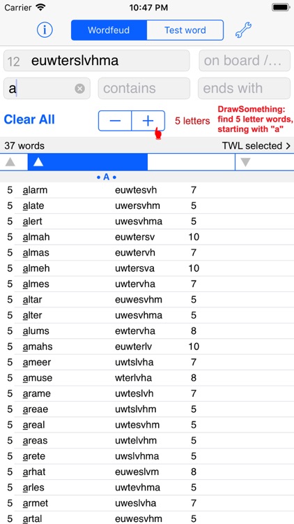 Words Finder Wordfeud/TWL screenshot-3