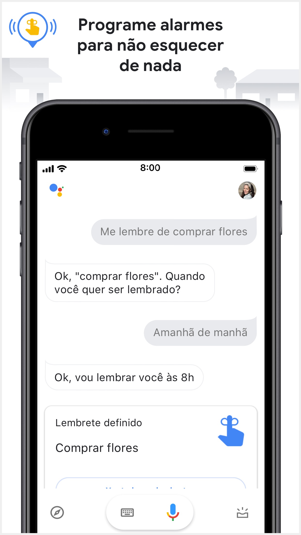 Screenshot do app Google Assistente