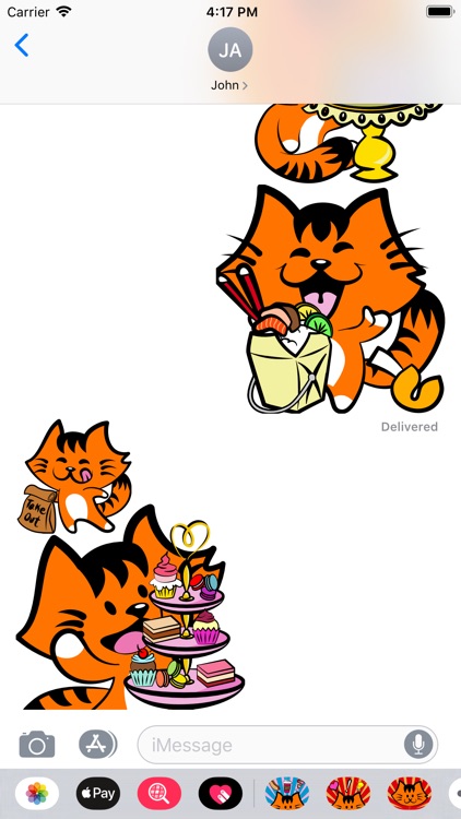 Kikimoji Food - Cat Stickers screenshot-4