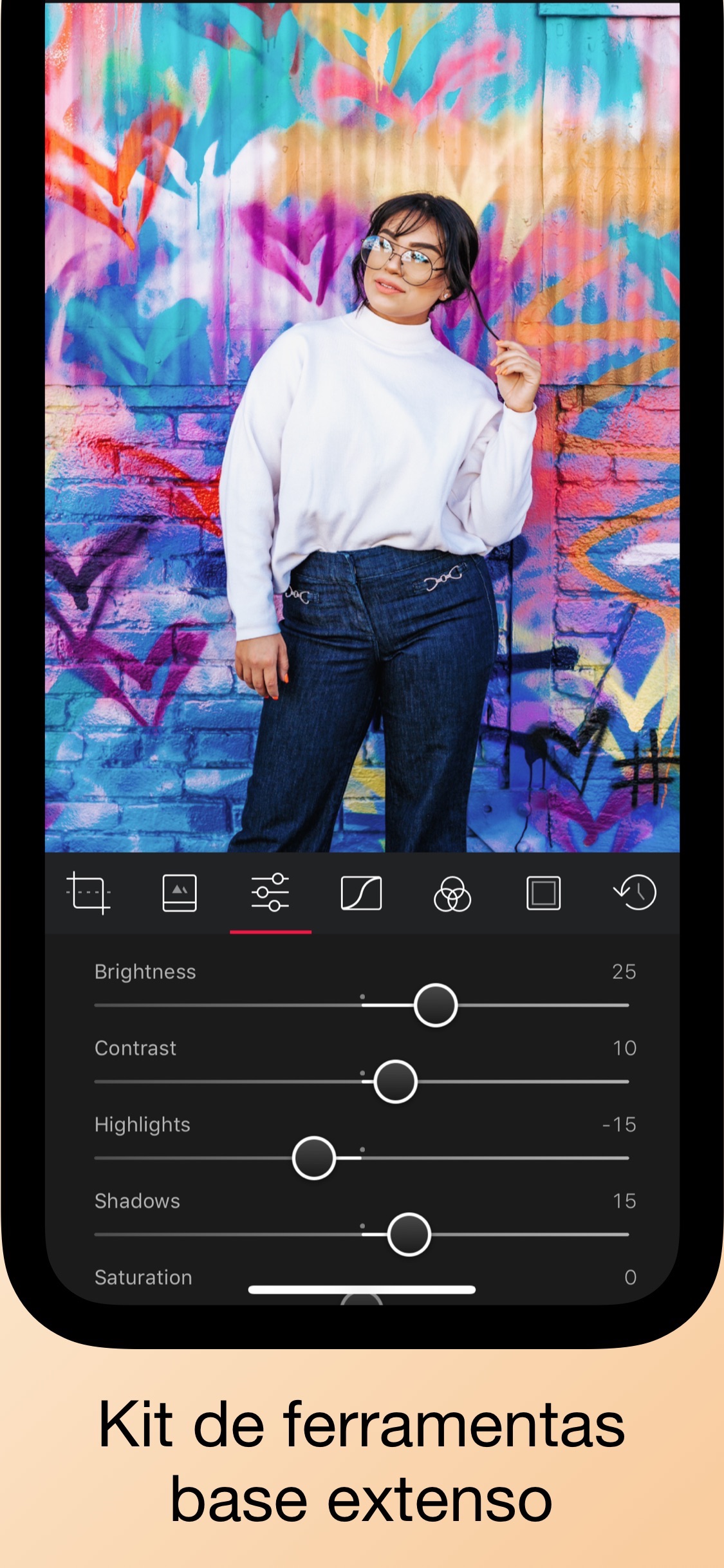 Screenshot do app Darkroom – Photo Editor