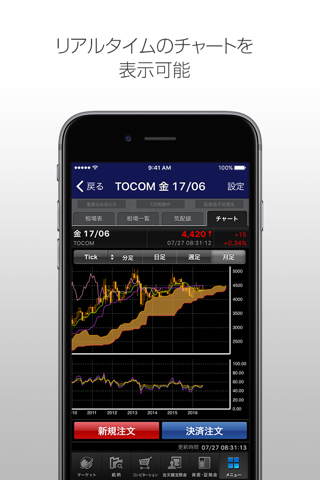 iSPEED CX - 楽天証券の国内商品先物専用取引アプリ screenshot 3