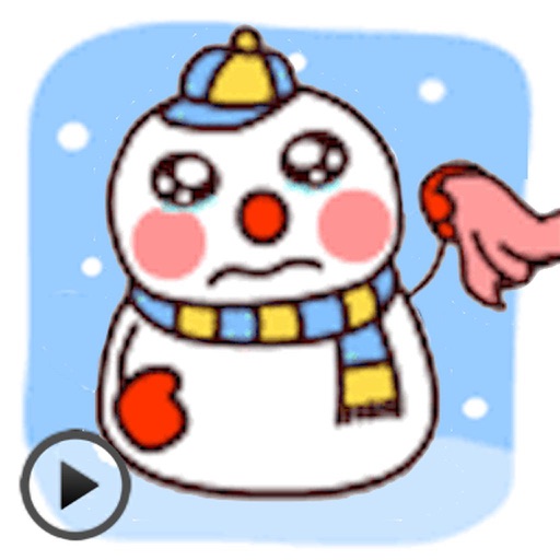 Animated Lonely Snowman icon