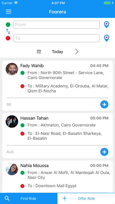 Foorera - Egypt Carpooling App screenshot 2