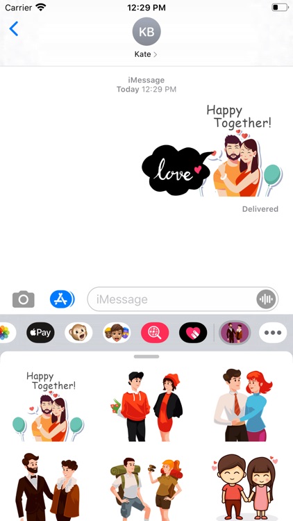 You & Me Together Stickers