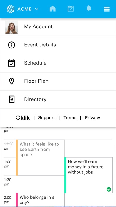 How to cancel & delete klik Event App from iphone & ipad 3