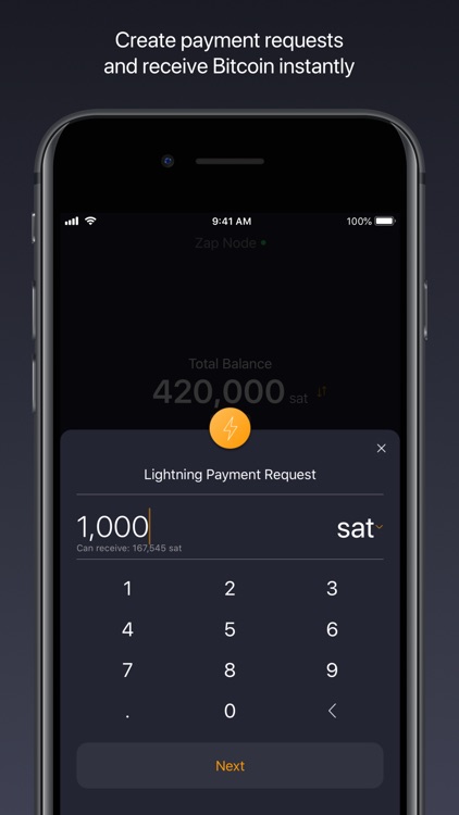 Zap: Bitcoin Lightning Wallet screenshot-3