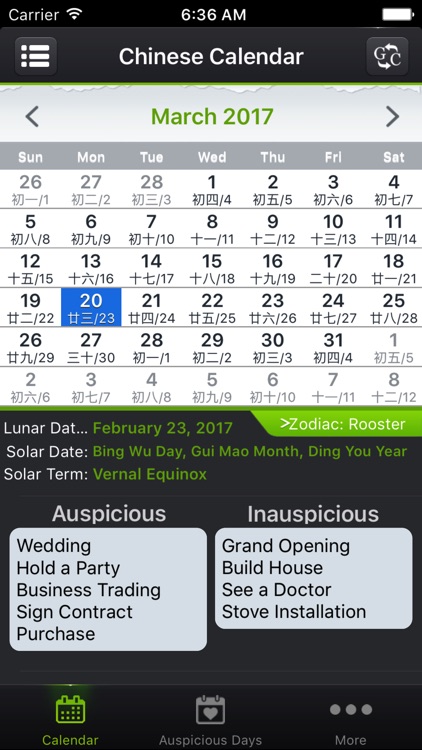 Chinese Calendars