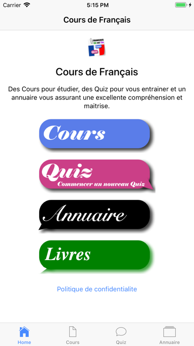 Cours de Français screenshot 4