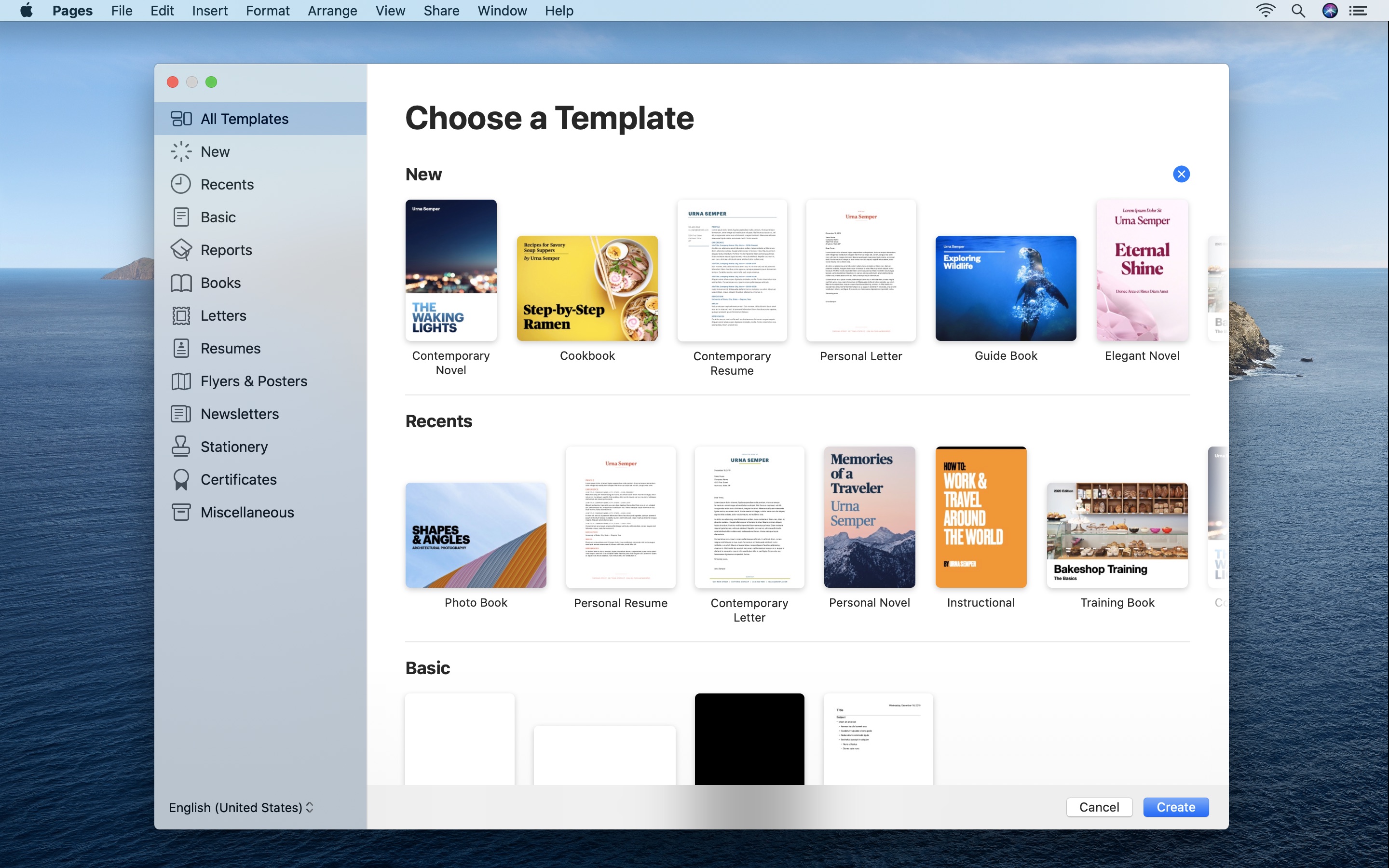 Screenshot do app Pages