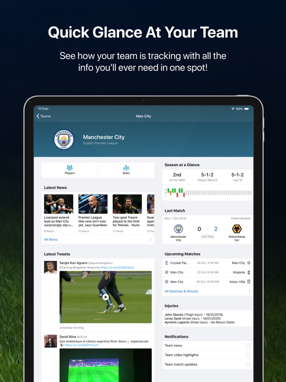 EPL Live for iPad: Soccer news screenshot-5