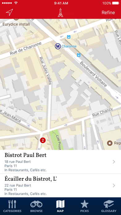 The New Food Lover’s Guide to Paris - Sample screenshot