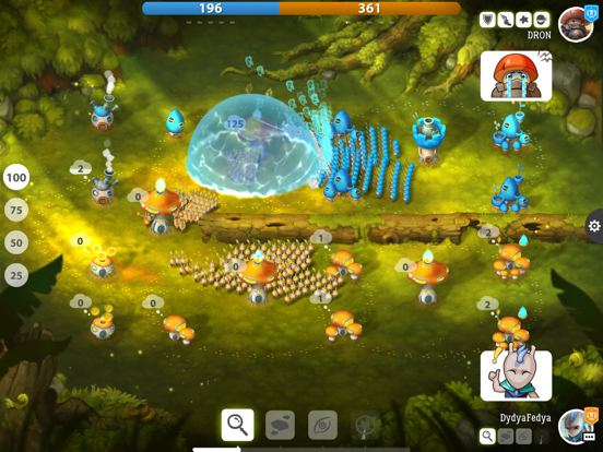 Mushroom Wars 2: ПвП Стратегия на iPad