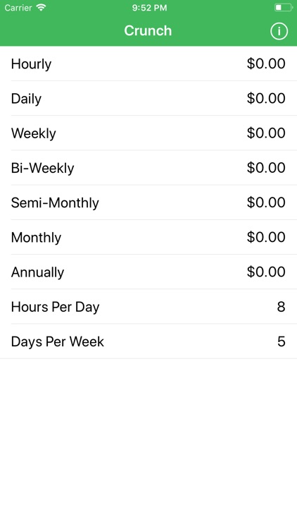 Crunch Salary/Wage Calculator screenshot-0