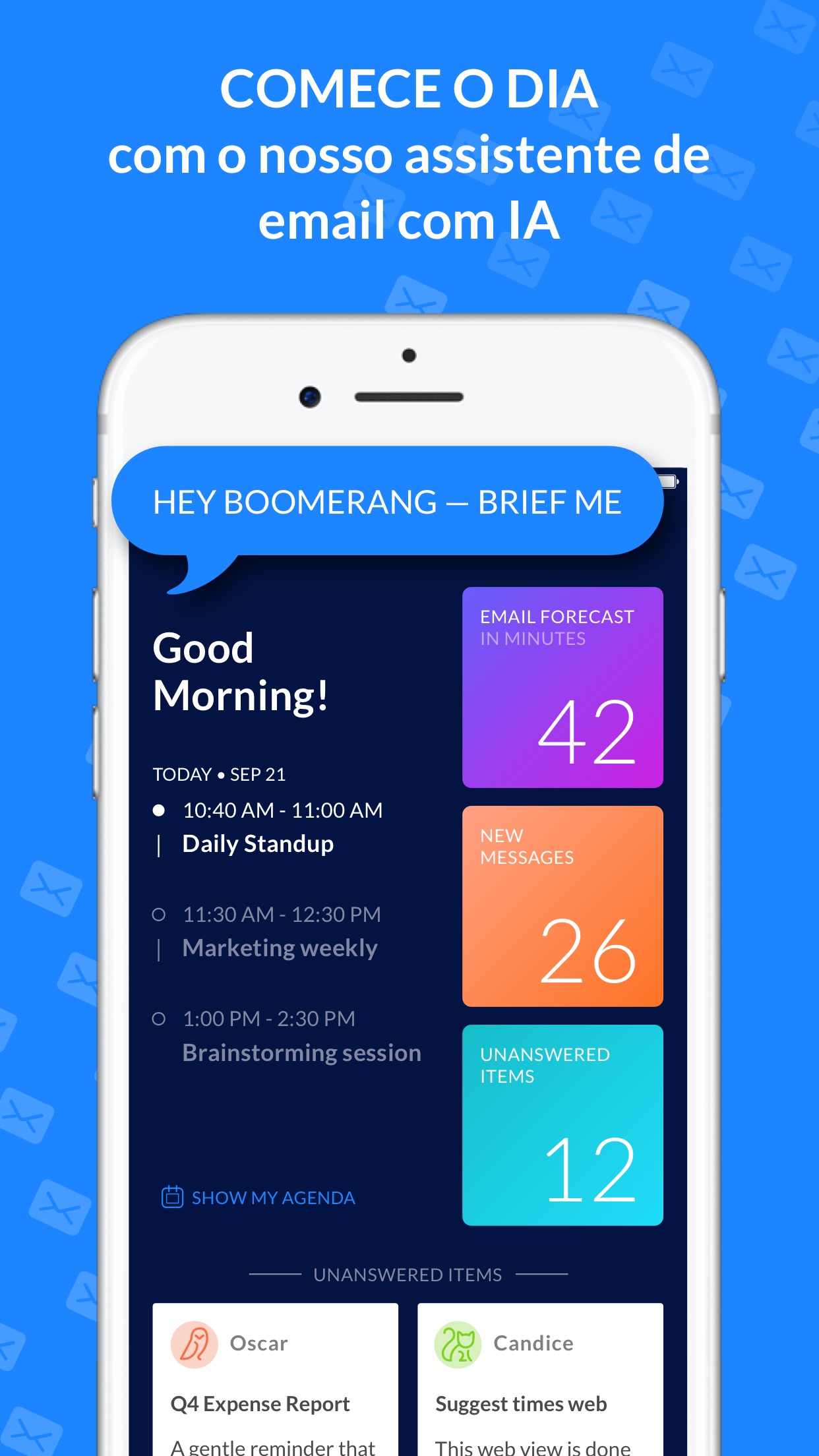 Screenshot do app Cliente de email - Boomerang