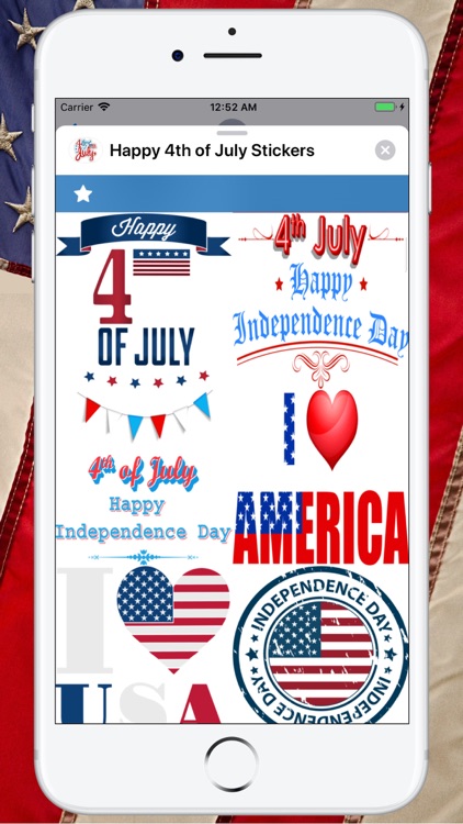 Happy 4th of July Stickers !